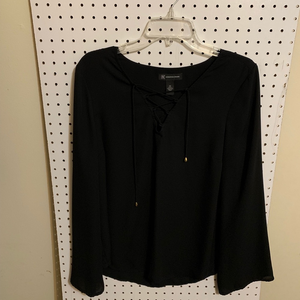 INC Black Blouse  size 10